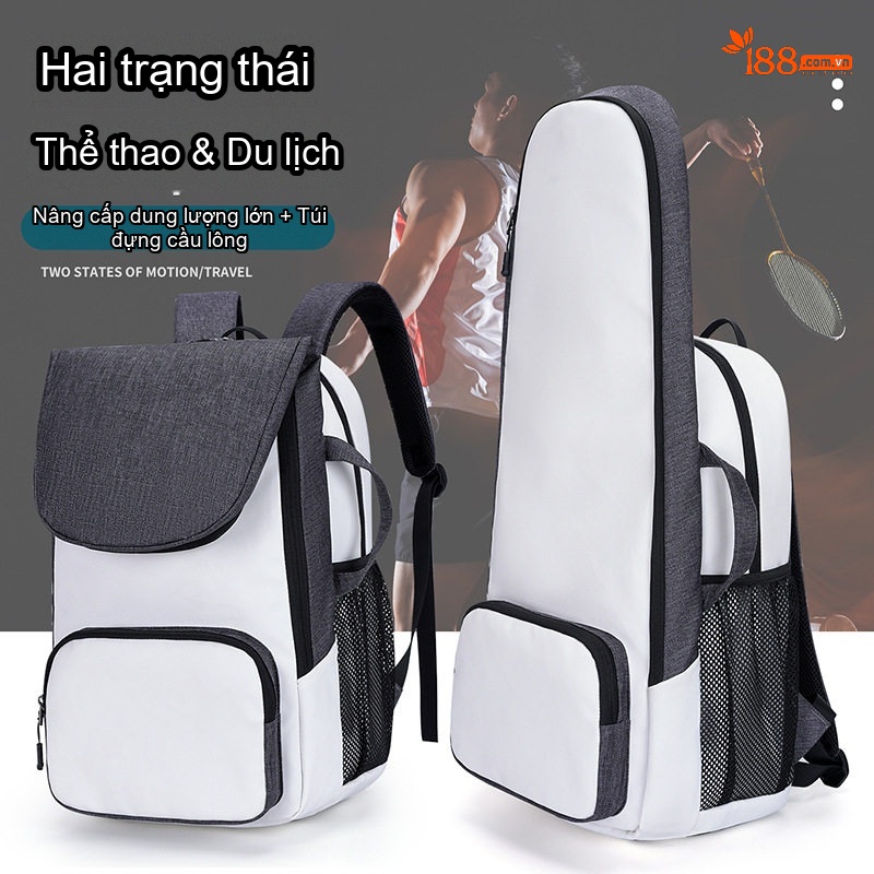 Balo Da Thật Nam Đa Năng Phong Cách Retro Da Bò Sáp Màu Nâu chi tiết 20