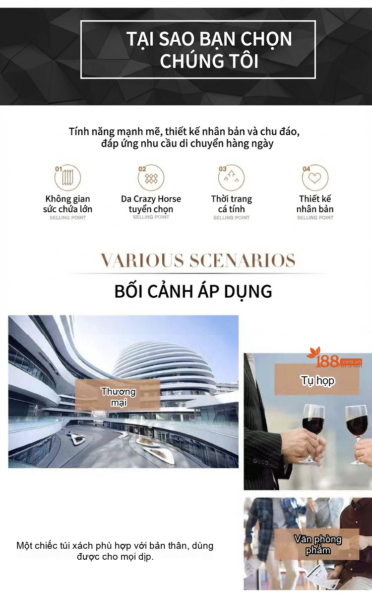 Balo Da Thật Nam Lớn Đựng Laptop Phong Cách Thể Thao Du Lịch Màu Nâu, Đen chi tiết 4