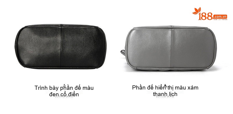 Balo Da Thật Nữ Thời Trang Đường Phố Màu Đen chi tiết 15