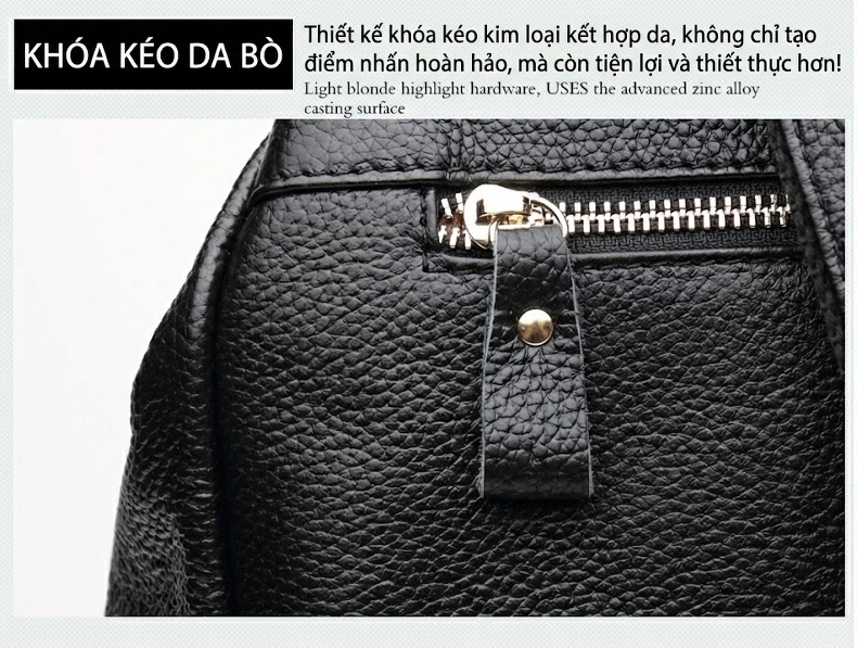 Balo Da Thật Trang Trí Đai Da Phong Cách Đường Phố Màu Đen, Đỏ chi tiết 30
