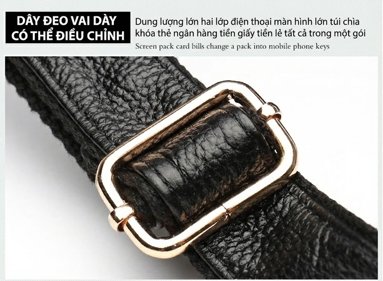 Balo Da Thật Trang Trí Đai Da Phong Cách Đường Phố Màu Đen, Đỏ chi tiết 31