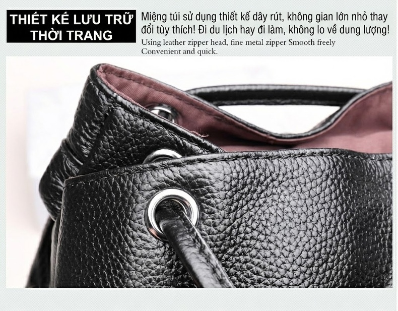 Balo Da Thật Trang Trí Đai Da Phong Cách Đường Phố Màu Đen, Đỏ chi tiết 29