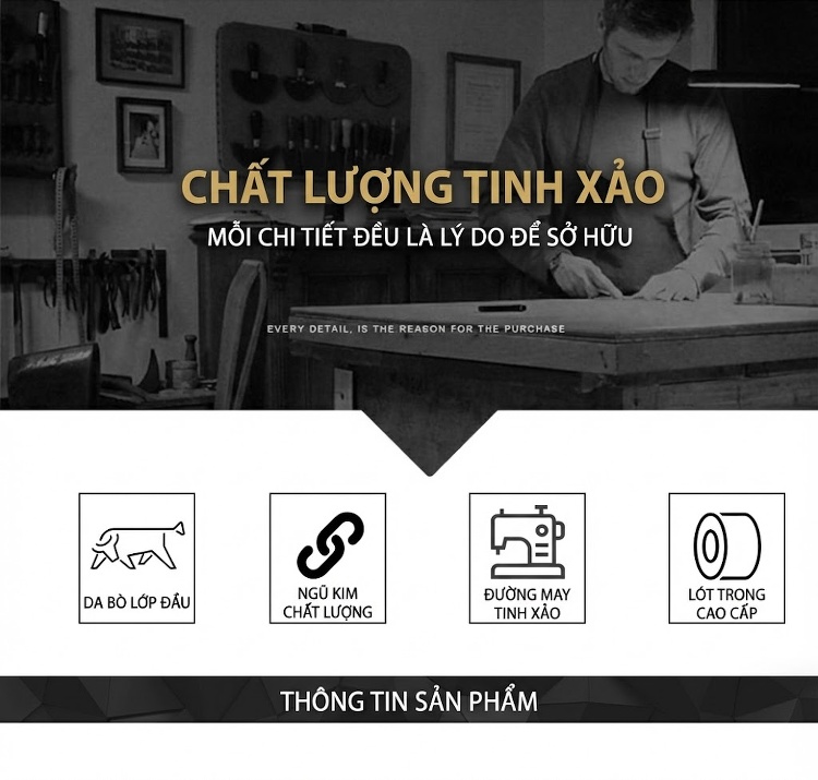 Balo Đeo Vai Nam Da Bò Lớn Phong Cách Thời Trang Màu Nâu, Nâu Đậm chi tiết 2