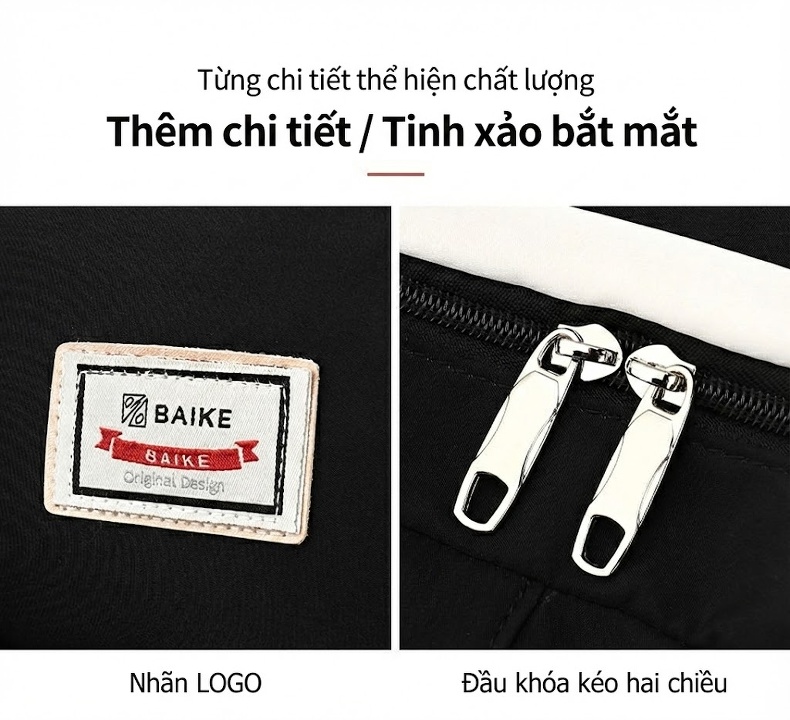 Balo Đi Học Nữ Sinh Cấp 2, Cấp 3, Đại Học, Túi Đựng Laptop, Balo Đa Năng Sức Chứa Lớn Màu Đen, Trắng Ngà, Hồng, Đỏ chi tiết 28