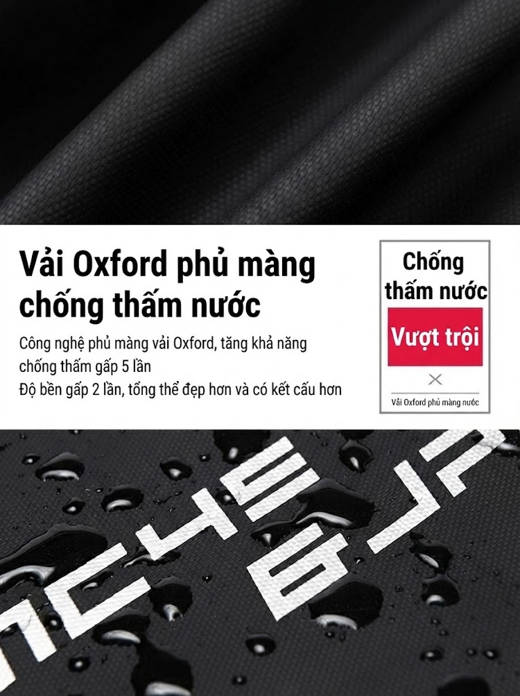 Balo Đi Xe Máy Đội Mũ Bảo Hiểm Chống Nước Dung Tích Lớn Màu Đen chi tiết 16