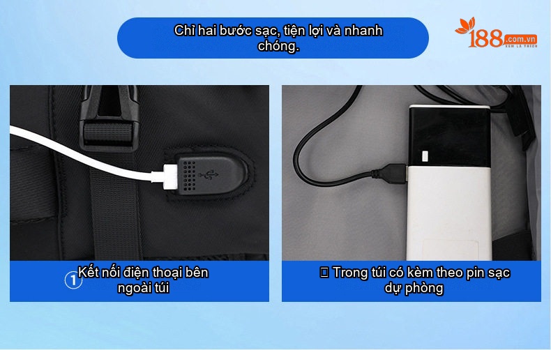 Balo Đôi Laptop Đa Năng Sức Chứa Lớn Du Lịch Công Tác Mở Rộng 4cm Màu Xám, Đen, Trắng, Xanh... chi tiết 14