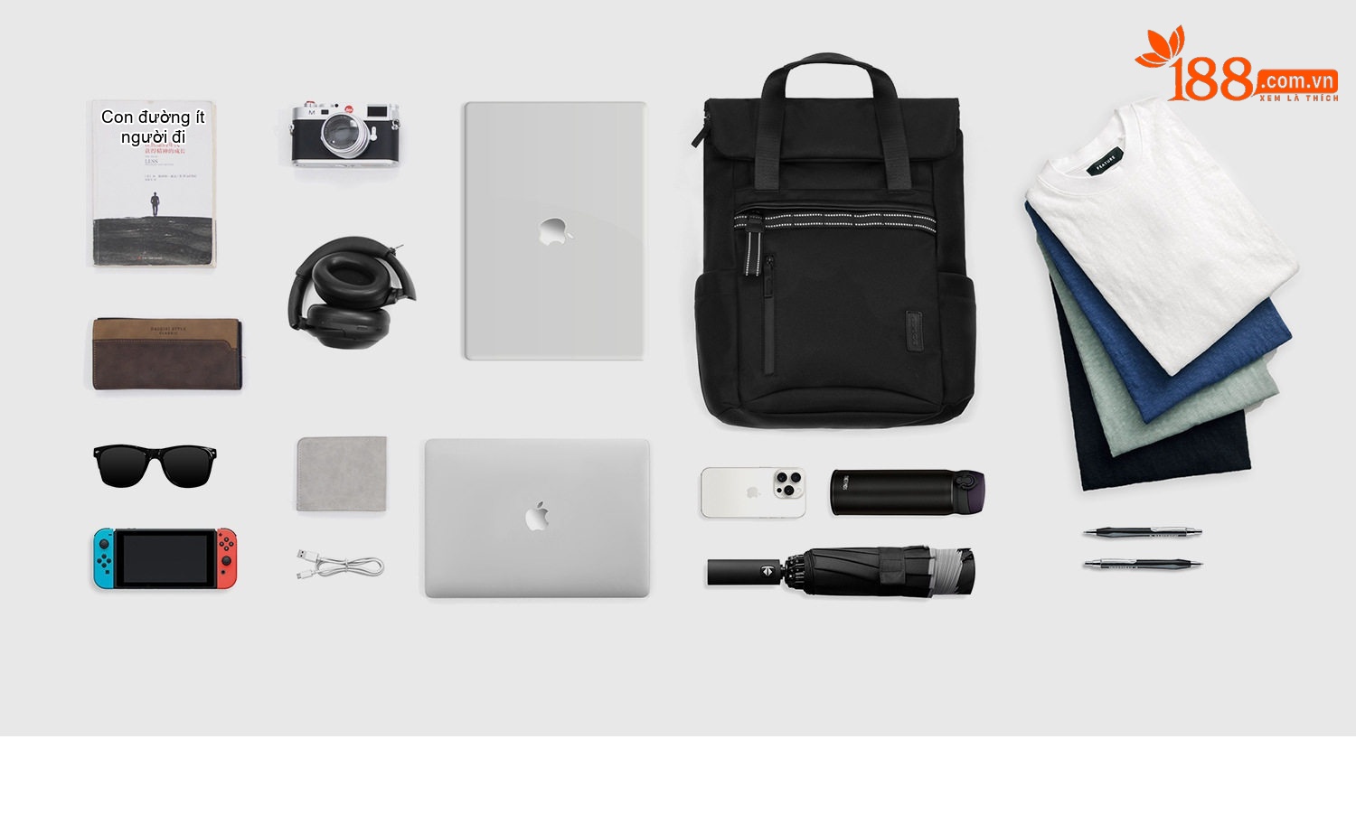 Balo Đôi OSOCE Chống Thấm Nước Laptop Công Sở Du Lịch Thường Ngày Màu Đen chi tiết 7