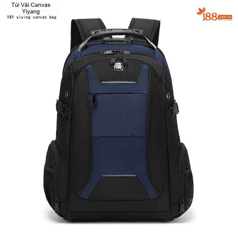 Balo Đôi Vải Canvas Nam Nữ Đựng Laptop Chống Nước Đi Học Du Lịch Màu Đen, Xanh Navy, Đỏ