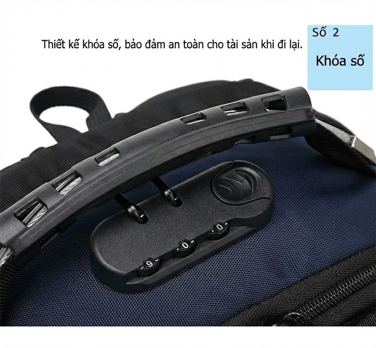 Balo Đôi Vải Canvas Nam Nữ Đựng Laptop Chống Nước Đi Học Du Lịch Màu Đen, Xanh Navy, Đỏ chi tiết 6