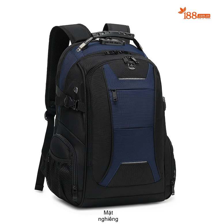 Balo Đôi Vải Canvas Nam Nữ Đựng Laptop Chống Nước Đi Học Du Lịch Màu Đen, Xanh Navy, Đỏ chi tiết 12