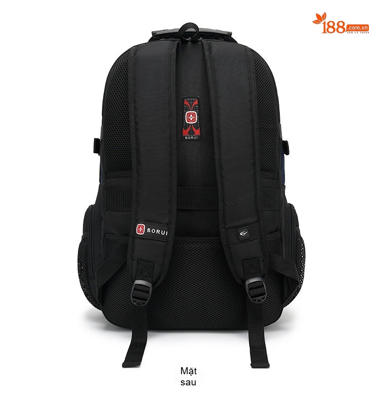 Balo Đôi Vải Canvas Nam Nữ Đựng Laptop Chống Nước Đi Học Du Lịch Màu Đen, Xanh Navy, Đỏ chi tiết 14