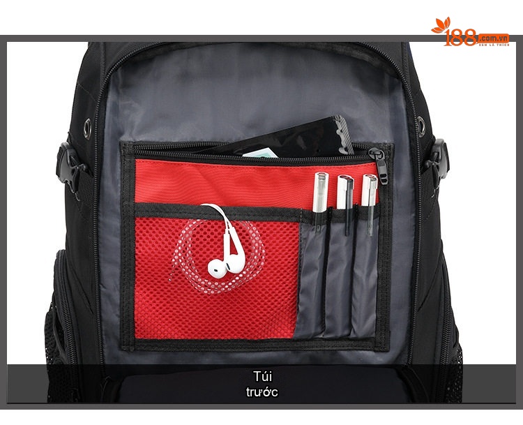 Balo Đôi Vải Canvas Nam Nữ Đựng Laptop Chống Nước Đi Học Du Lịch Màu Đen, Xanh Navy, Đỏ chi tiết 17