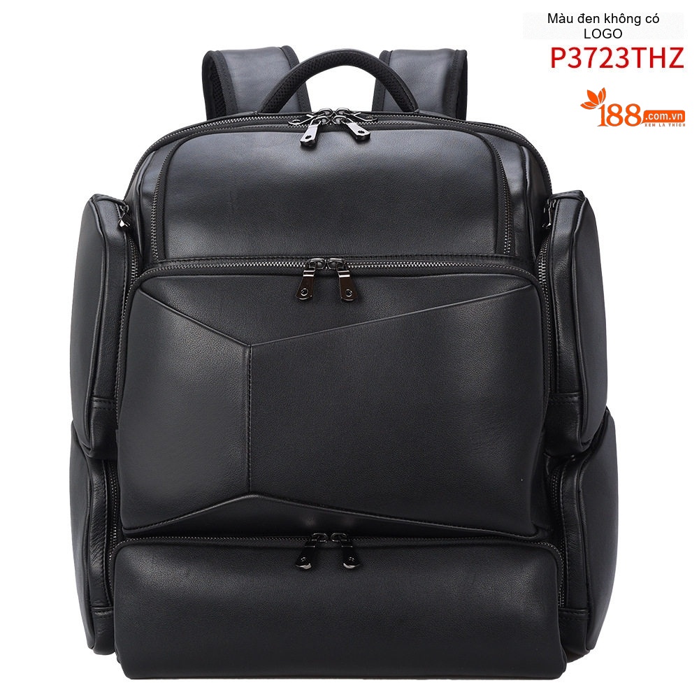 Balo Du Lịch Da Bò Vintage Đựng Laptop Dung Tích Lớn Màu Nâu, Đen