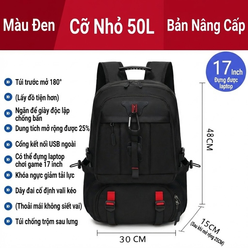 027 vải đỏ 50 + ngăn đựng giày