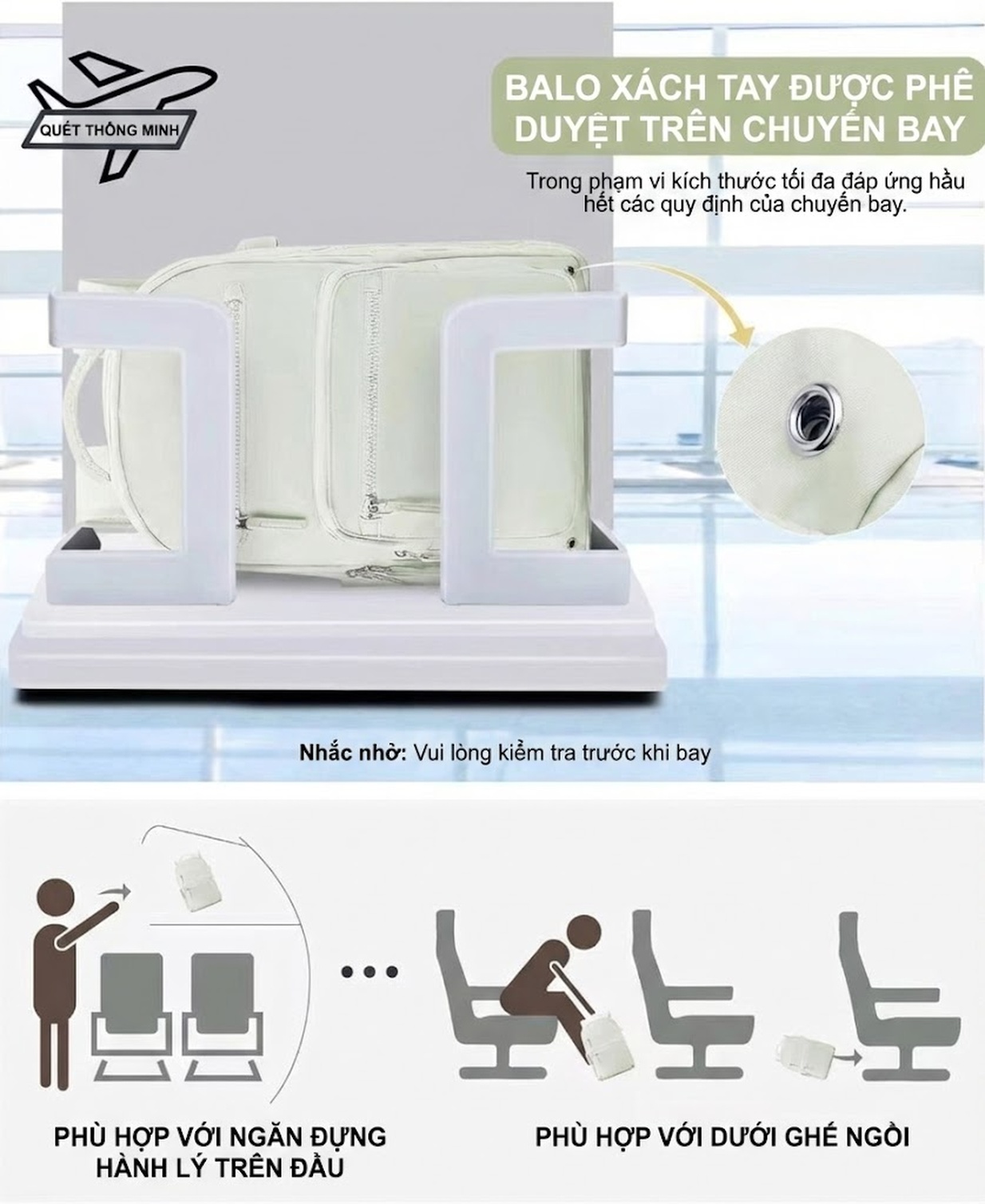 Balo Du Lịch Nam Nữ Dung Tích Lớn Đa Năng Tiện Lợi Cho Chuyến Đi Ngắn Ngày Màu Trắng, Đen, Xanh Lá, Tím... chi tiết 46