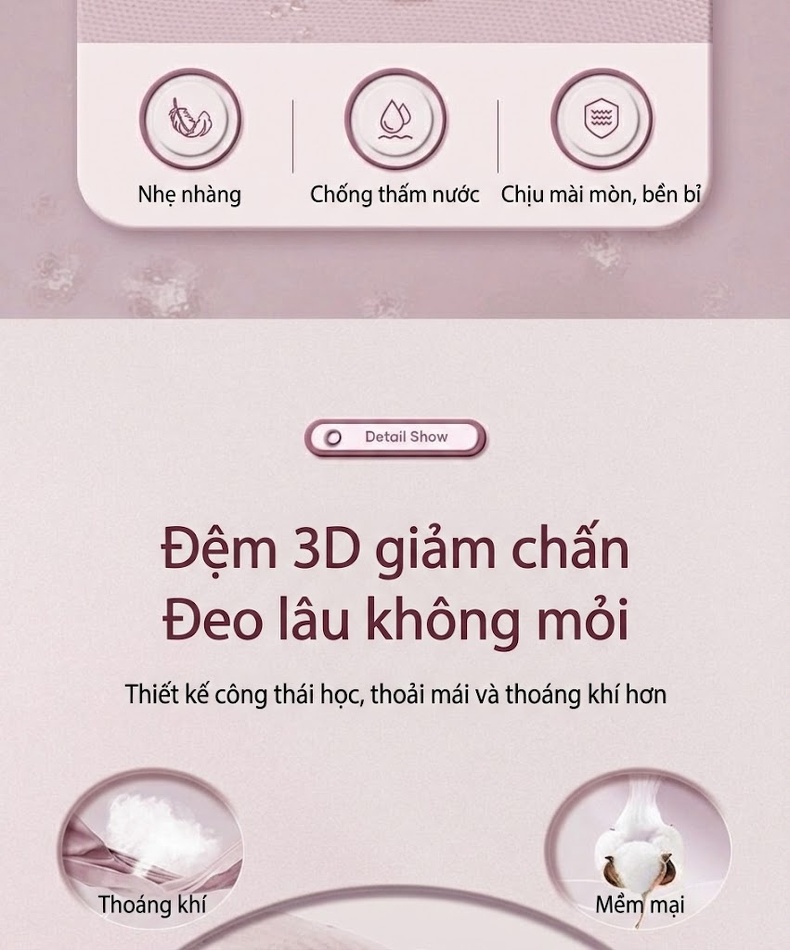 Balo Du Lịch Nữ Siêu Lớn Đa Năng Chống Nước Màu Trắng Ngà, Nâu, Xanh Dương chi tiết 28