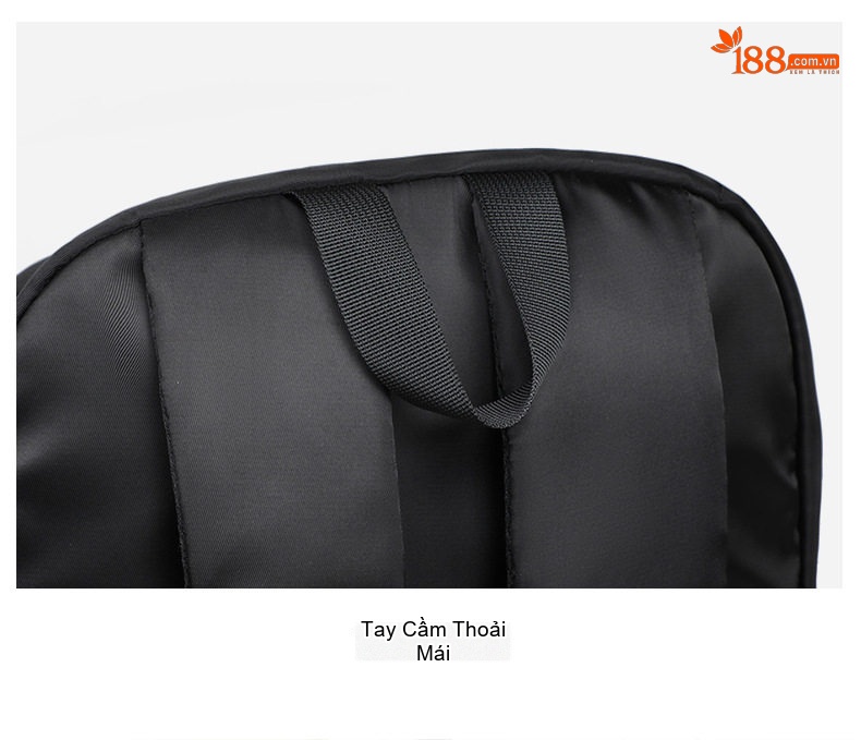Balo Laptop Nam Nữ Chống Nước Sức Chứa Lớn Đi Học Du Lịch Công Tác Màu Đen chi tiết 25