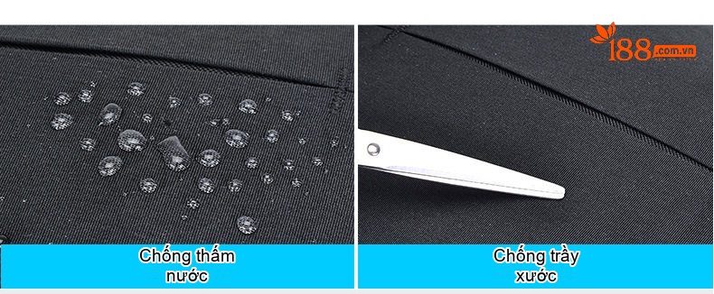 Balo Nam OSOCE Chống Nước Đựng Laptop Công Sở Cao Cấp Dung Tích Lớn Màu Đen chi tiết 6