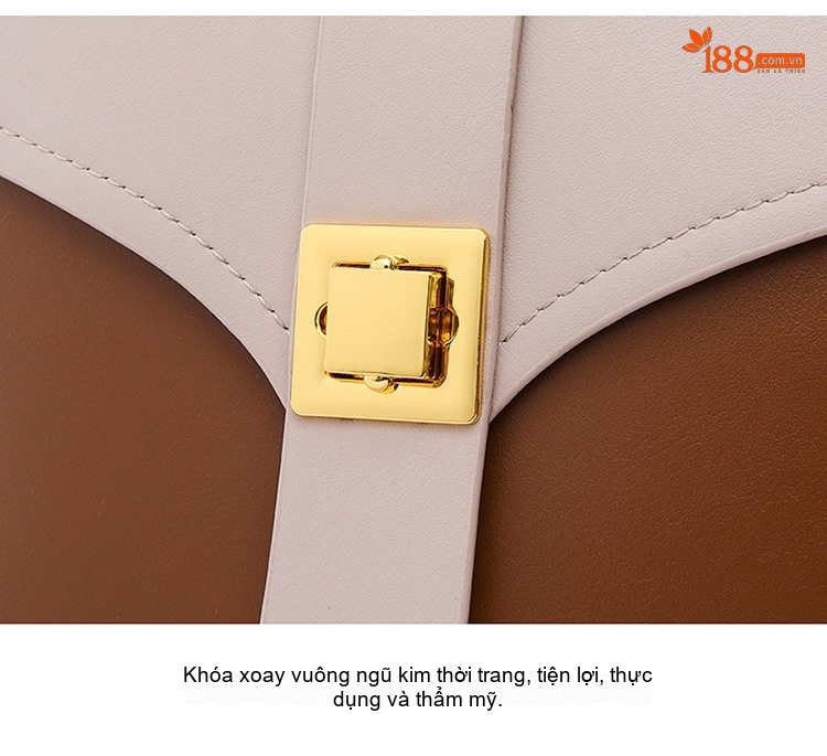 Balo Nữ Da Bóng Thời Trang Đơn Giản Dung Tích Lớn Màu Đen, Nâu chi tiết 7