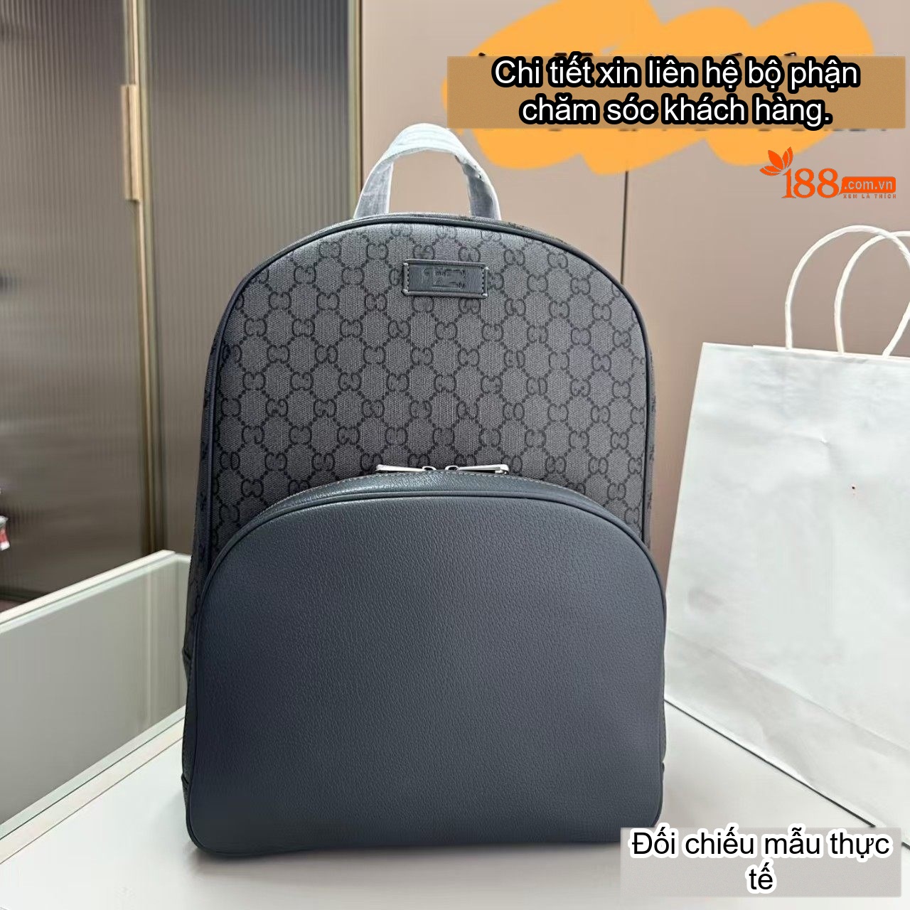 Balo Nữ Da Thật Cao Cấp Phong Cách Vintage Màu Nâu, Đen chi tiết 14