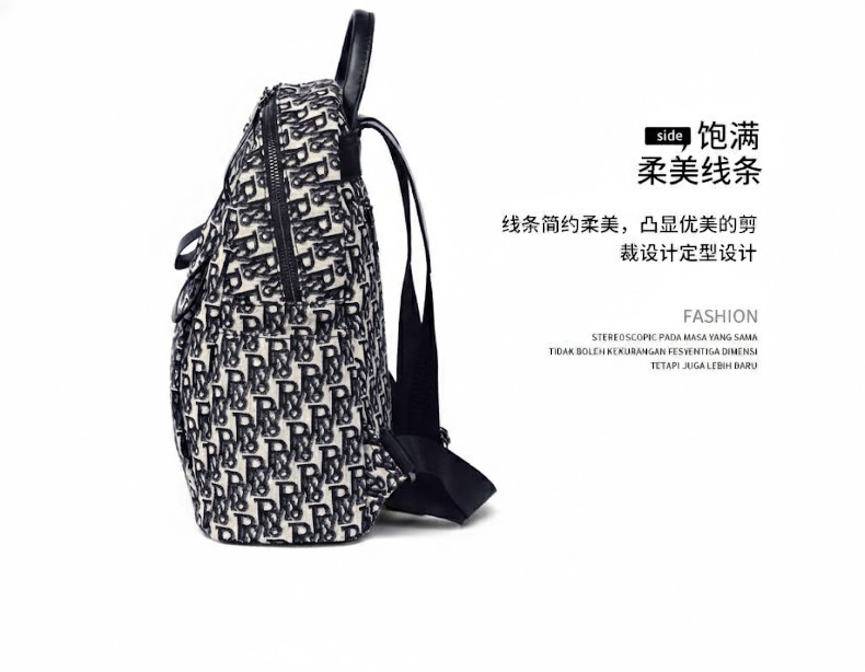 Balo Nữ Vải Canvas In Họa Tiết Thời Trang, Balo Đeo Vai Nữ chi tiết 12