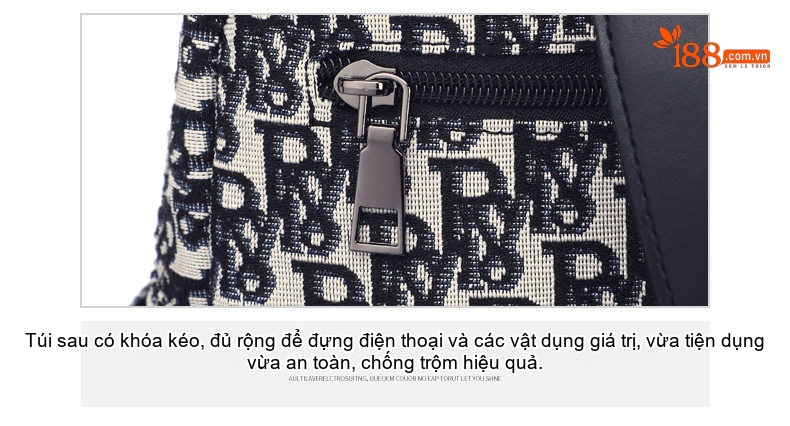Balo Nữ Vải Canvas In Họa Tiết Thời Trang, Balo Đeo Vai Nữ chi tiết 18