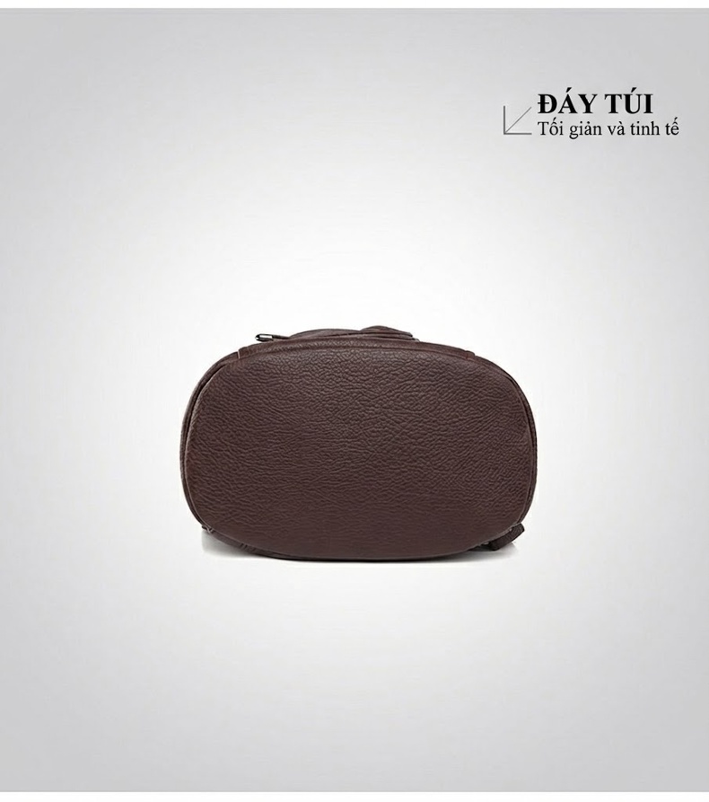 Balo Rút Dây Nữ Thiết Kế Vintage Phong Cách Retro Dung Tích Lớn Da Bóng Màu Nâu, Đen chi tiết 24
