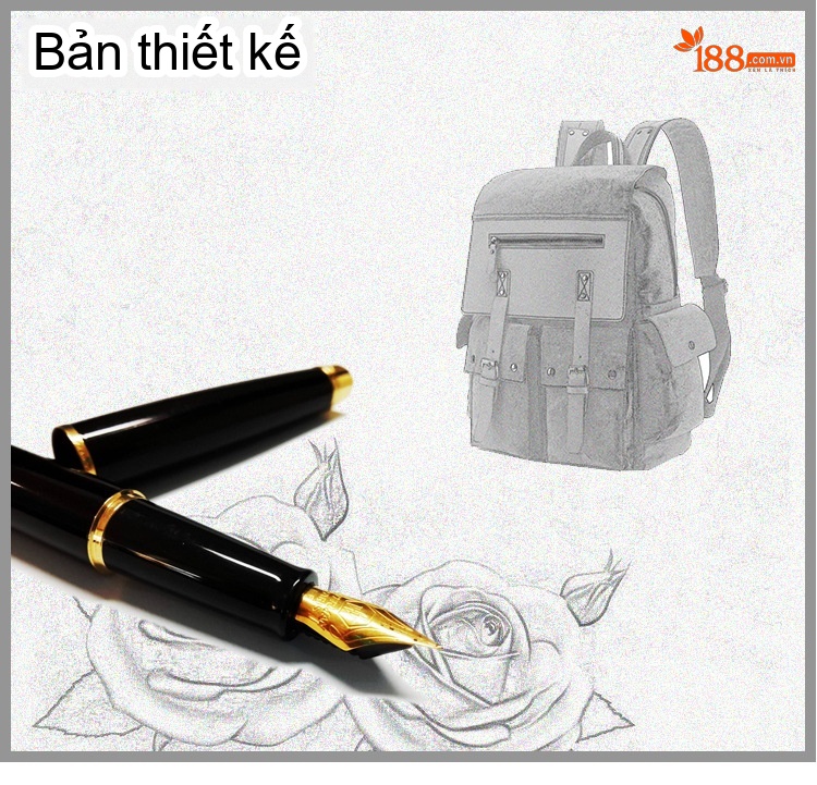 Balo Vải Canvas Dầu Sáp Chống Thấm Nước Phong Cách Retro Cho Học Sinh Sinh Viên Đi Học, Du Lịch chi tiết 4