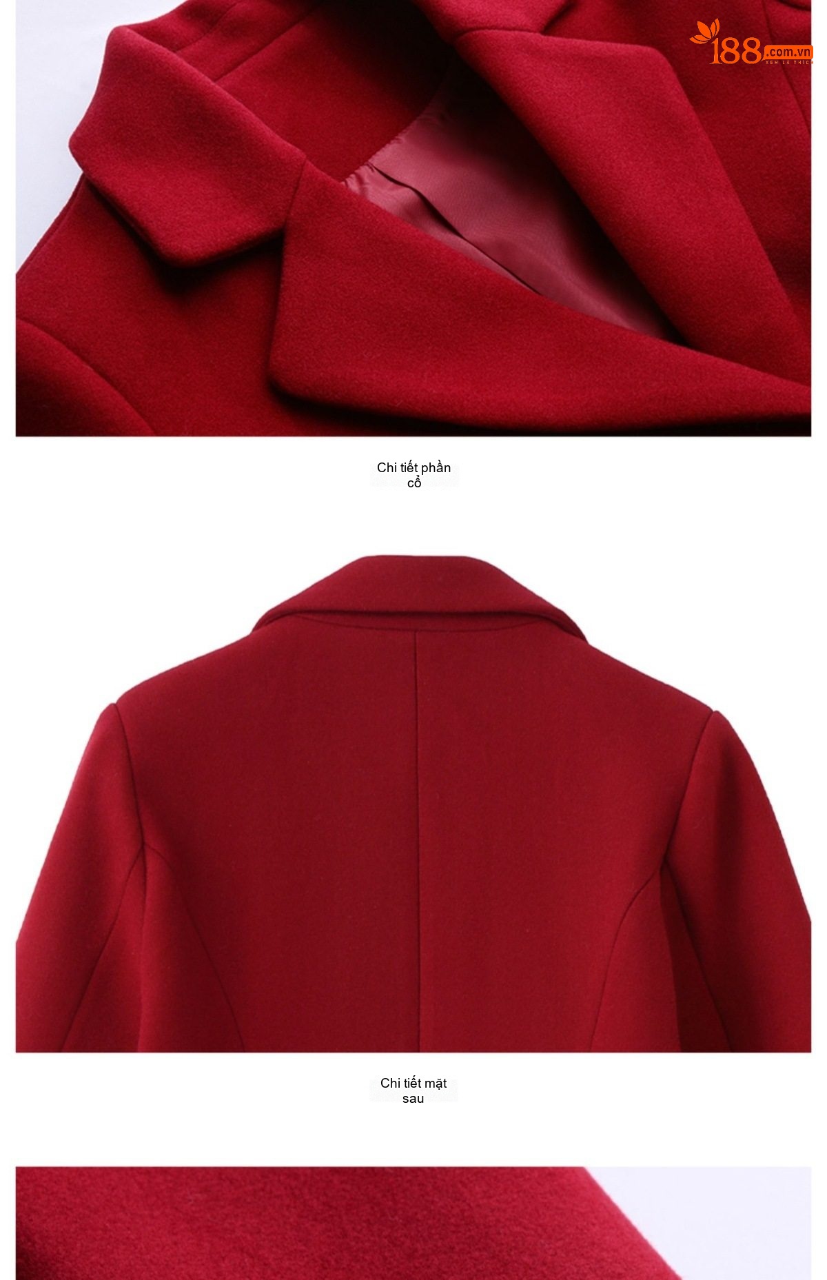 Bộ Áo Khoác Blazer và Chân Váy Nữ Vải Nỉ Cao Cấp Phong Cách Hàn Quốc Màu Đỏ, Nâu, Đen chi tiết 34