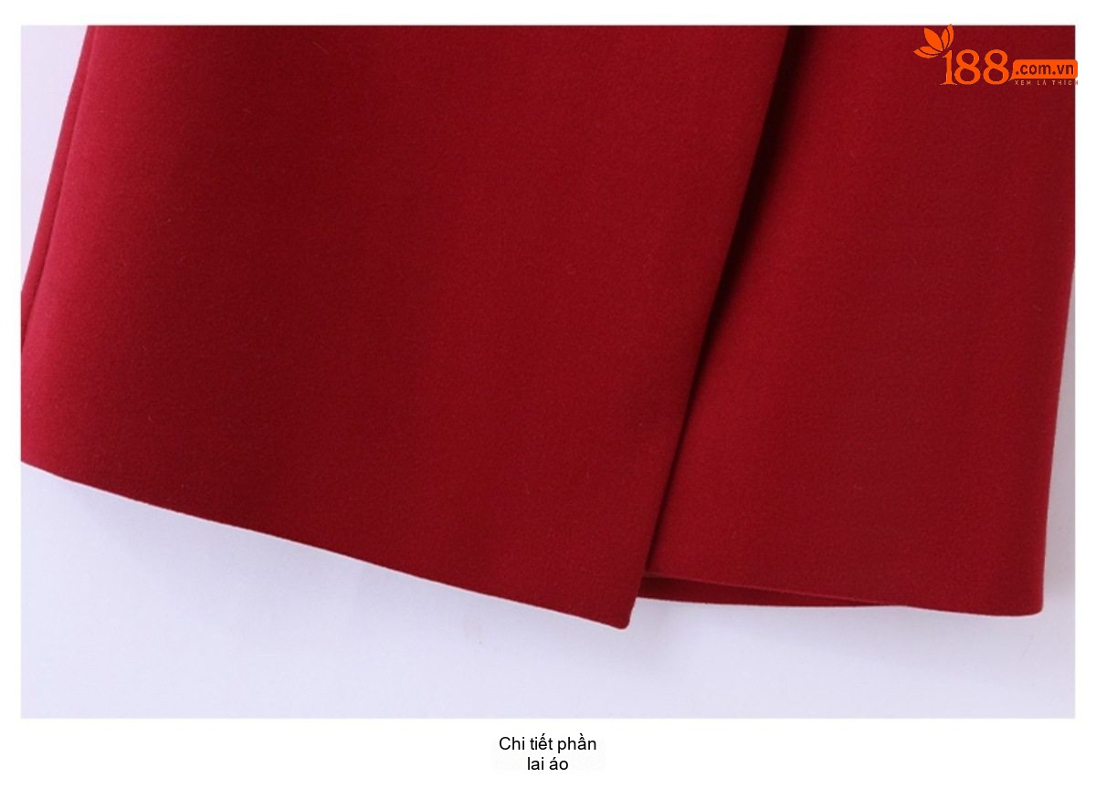 Bộ Áo Khoác Blazer và Chân Váy Nữ Vải Nỉ Cao Cấp Phong Cách Hàn Quốc Màu Đỏ, Nâu, Đen chi tiết 38