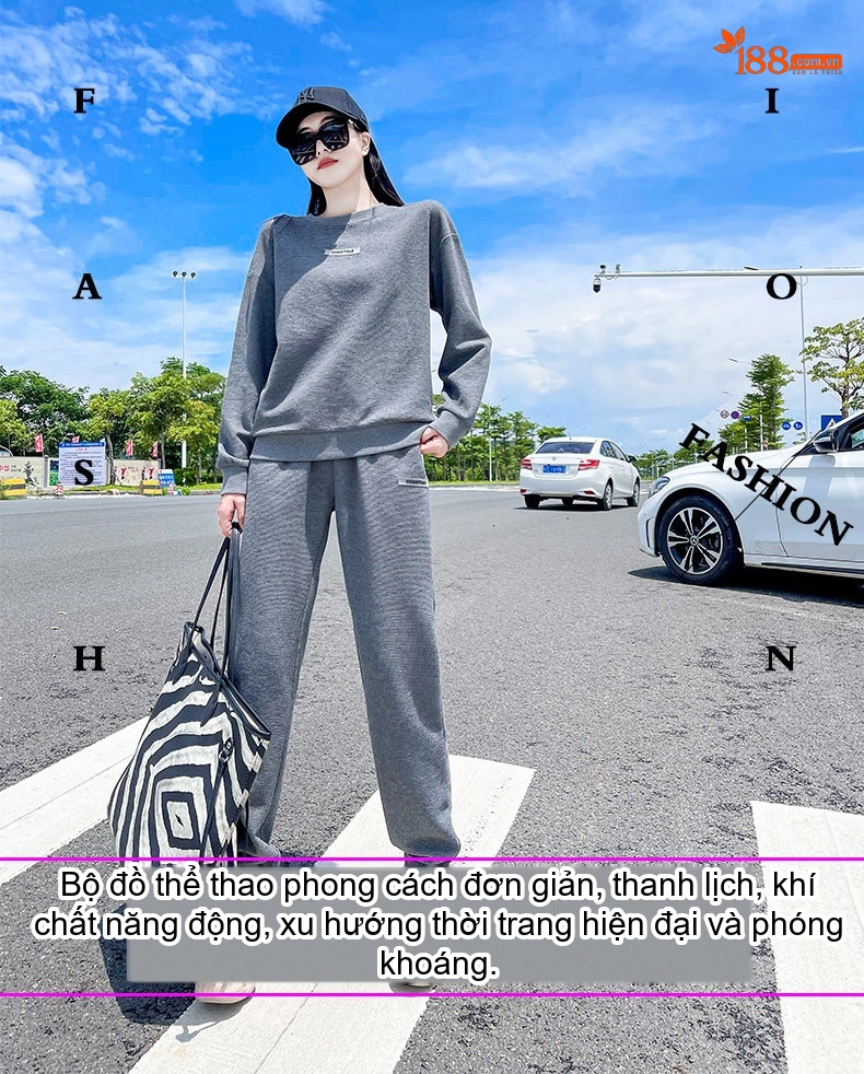 Bộ đồ thể thao nữ dệt kim lót lông giữ ấm phong cách thời trang chi tiết 1
