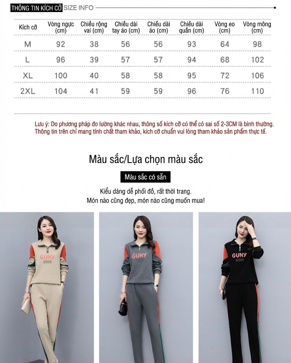 Bộ đồ thể thao nữ thu đông dáng ôm thời trang tay dài chi tiết 2