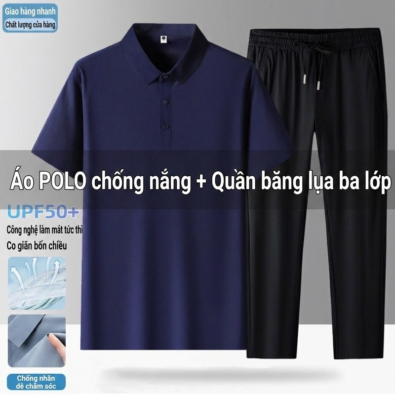 W-12358 xanh navy 2518 quần đen