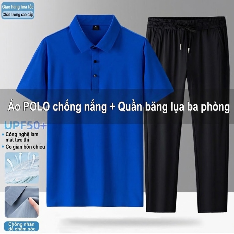 W-12358 Klein xanh 2518 quần đen