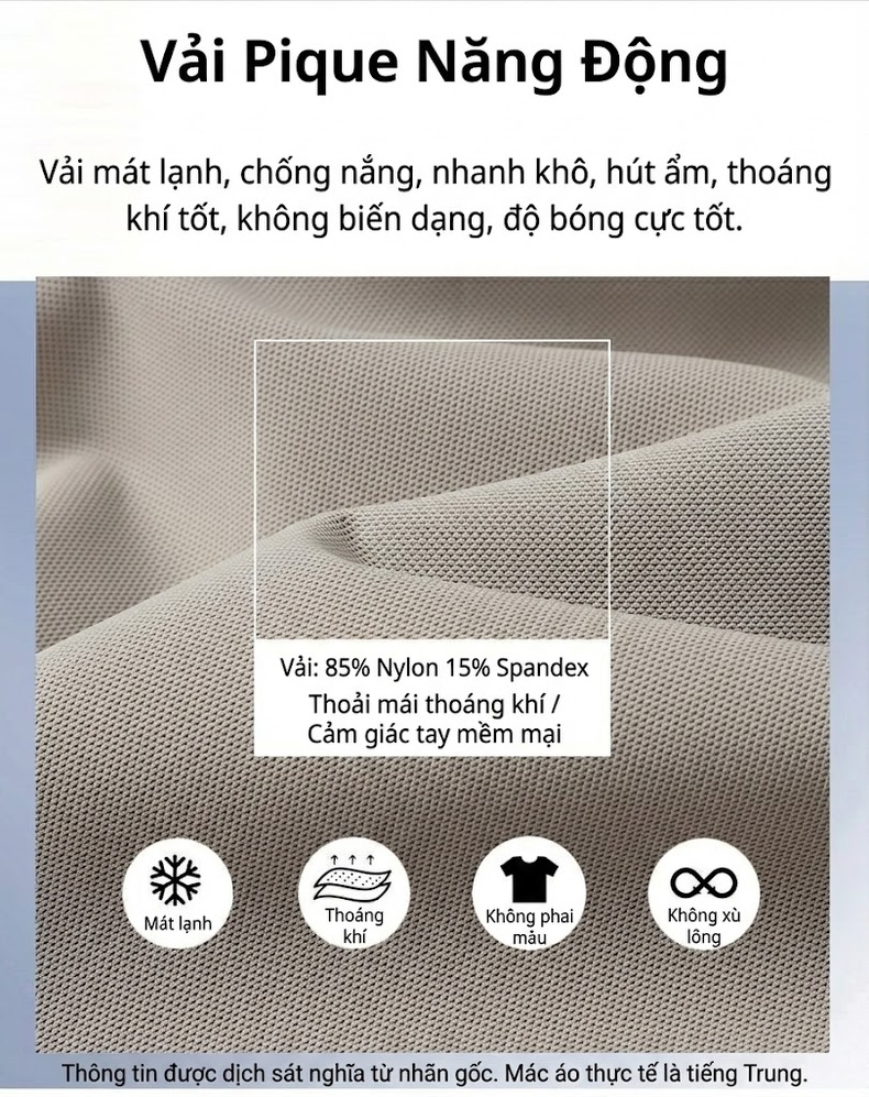 Bộ Quần Áo Nam Mùa Hè Áo Polo Tay Ngắn Quần Dài Chất Liệu Thoáng Mát Màu Xanh, Be, Đen chi tiết 4