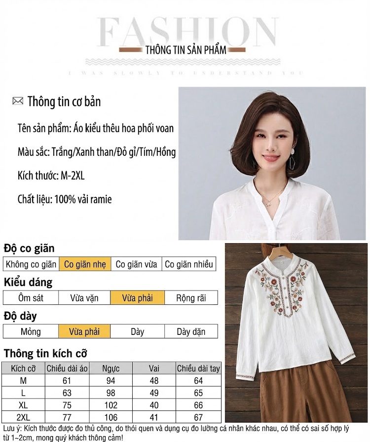 Bộ Quần Áo Nữ Áo Sơ Mi và Quần Lửng Chất Liệu 苎麻 (Linen Ramie) Tay Lỡ Màu Cam, Trắng, Xanh Navy, Tím... chi tiết 9