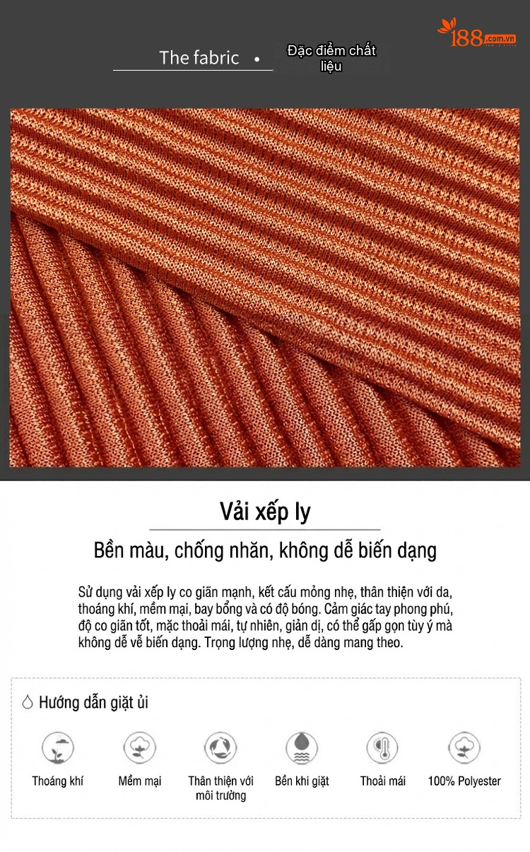 Bộ Quần Áo Nữ Dáng Ôm Áo Khoác Quần Ống Rộng Vải Dệt Màu Cam, Đen, Xanh Navy chi tiết 3