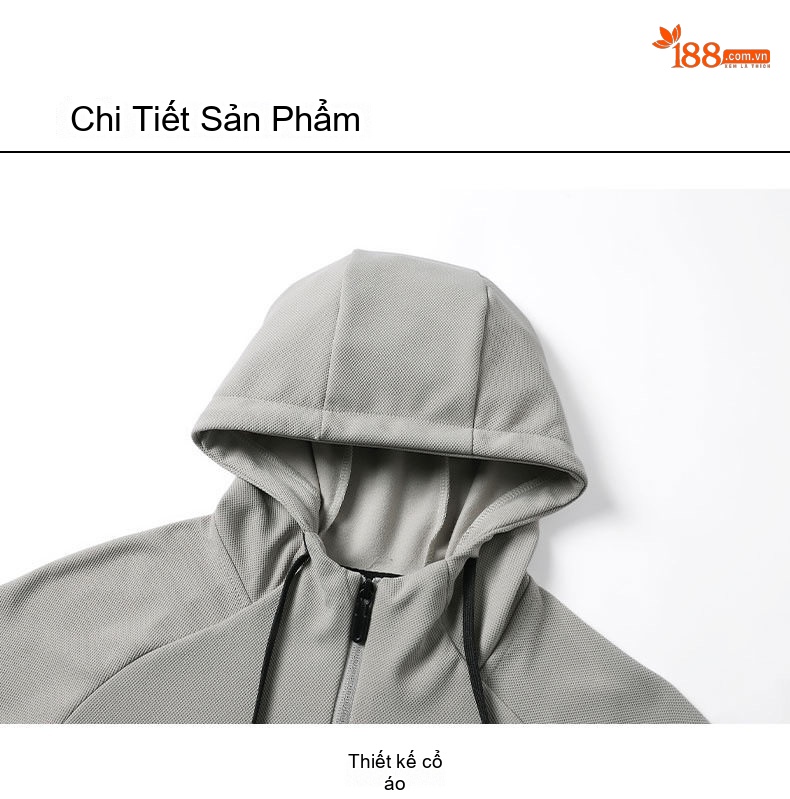 Bộ Quần Áo Thể Thao Nam Mùa Thu Đông Áo Khoác Hoodie Quần Dài Phong Cách Thể Thao Màu Nâu, Đen, Xám chi tiết 18