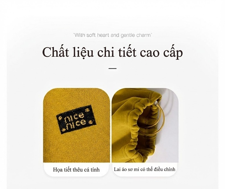 Bộ quần áo thể thao nữ dệt kim cổ lọ lót lông dày dặn chi tiết 7