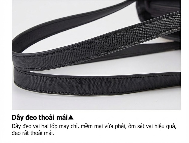 Bộ Túi Xách Nữ 3 Món Da Bóng Đeo Vai, Đeo Chéo, Xách Tay Màu Đen, Đỏ Rượu Vang, Trắng Kem, Nâu chi tiết 21