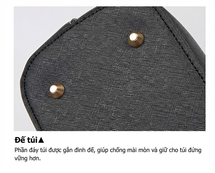 Bộ Túi Xách Nữ 3 Món Da Bóng Đeo Vai, Đeo Chéo, Xách Tay Màu Đen, Đỏ Rượu Vang, Trắng Kem, Nâu chi tiết 23