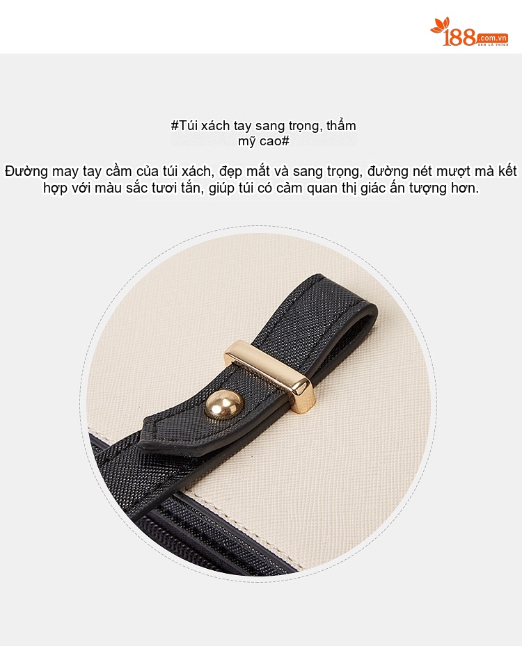 Bộ Túi Xách Nữ 3 Món Da Bóng Đeo Vai, Đeo Chéo, Xách Tay Màu Nâu, Đen, Đỏ, Hồng... chi tiết 4