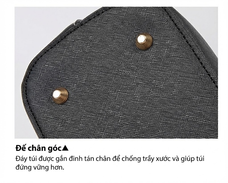 Bộ Túi Xách Nữ 3 Món Da Bóng Đeo Vai, Đeo Chéo, Xách Tay Màu Nâu, Đen, Đỏ, Hồng... chi tiết 20