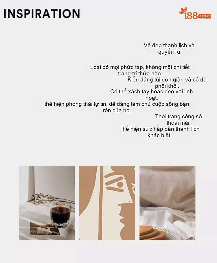 Bộ Túi Xách Nữ Da Bóng Gồm Túi Lớn, Túi Nhỏ, Ví Cầm Tay Phong Cách Đô Thị Màu Đen, Nâu, Đỏ, Xám... chi tiết 1