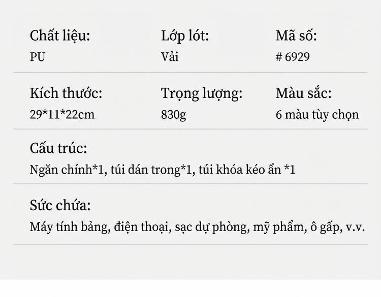Bộ Túi Xách Nữ Đa Năng 3 Món Họa Tiết Dập Nổi Da Bóng Màu Đen, Nâu, Đỏ, Xanh Navy... chi tiết 6