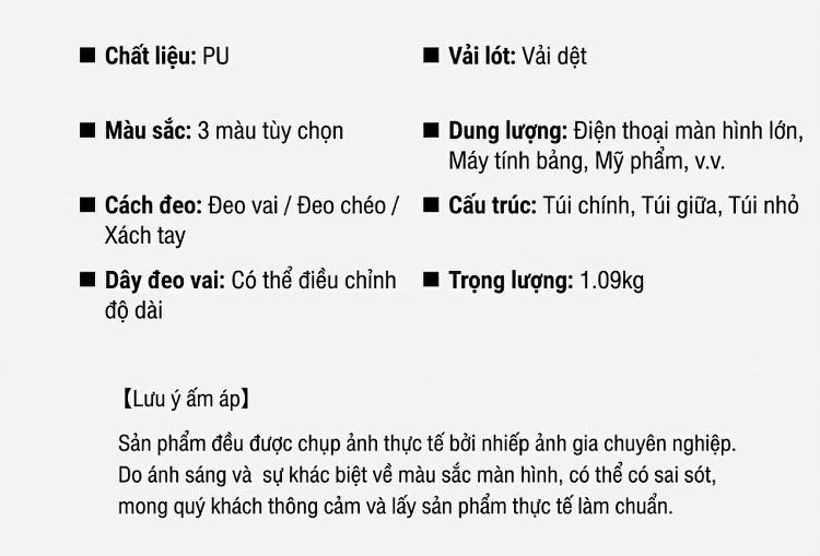 Bộ Túi Xách Nữ Da Vân Cá Sấu Lớn 3 Món Đeo Vai, Đeo Chéo Màu Kem, Hồng, Đen chi tiết 5