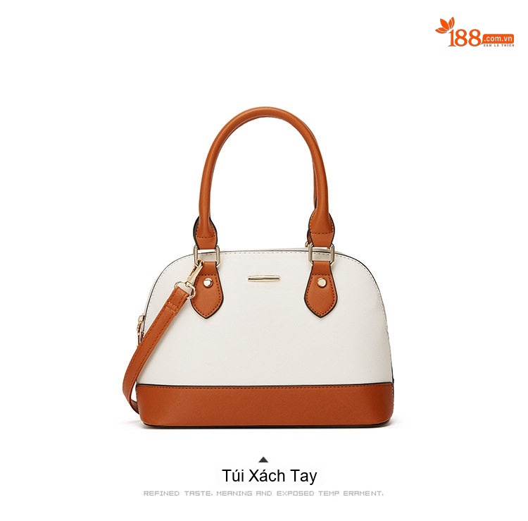 Bộ Túi Xách Nữ Set 4 Món Phong Cách Thời Trang Túi Tote Da Bóng Màu Đen, Nâu, Trắng, Hồng... chi tiết 12