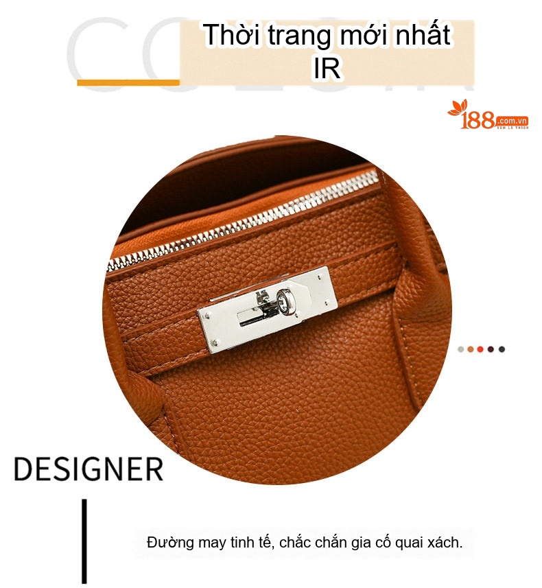 Bộ Túi Xách Tay và Ví Nữ Da Bóng Đeo Vai Thời Trang chi tiết 12
