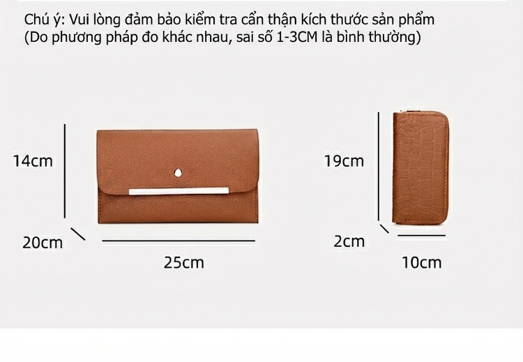 Bộ Túi Xách Tay và Ví Nữ Da Bóng Đeo Vai Thời Trang chi tiết 24