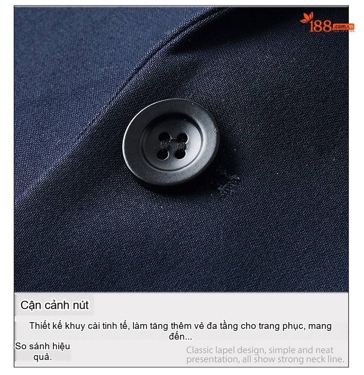 Bộ Vest Công Sở Dài Tay Phong Cách Hàn Quốc Màu Đen, Xanh Dương, Đỏ chi tiết 25
